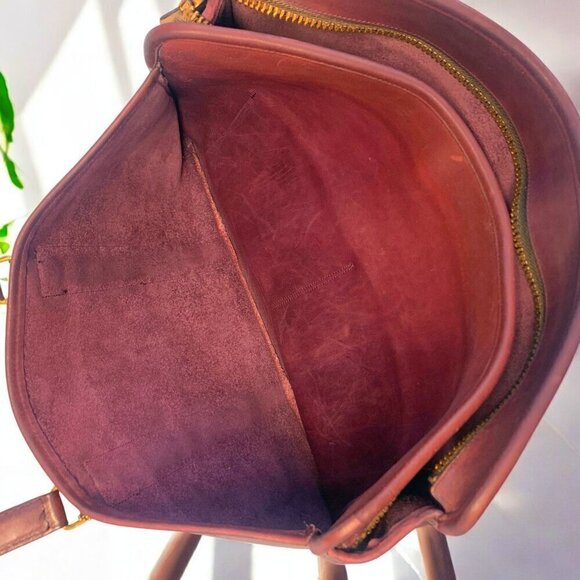 Coach Vintage Burgundy Leather Slim Satchel Large 1970s/80s Full Grain Cowhide - Picture 12 of 16
